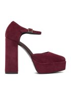 Eva Minge Pantofi dama - toc - piele naturala - bordo