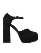 Eva Minge Pantofi dama - toc - piele naturala - negru