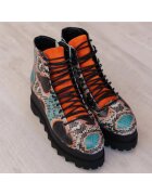Exclusives Ghete din piele naturala Lyon - Multicolor