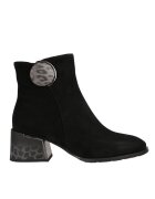 Feeling Ghete elegante - dama - 25-115-02 negru - piele intoarsa - toc - Negru