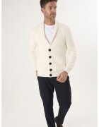 Felix Hardy Cardigan cu decolteu in V si buzunare laterale - Crem