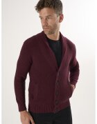 Felix Hardy Cardigan cu decolteu in V si buzunare laterale - Rosu inchis