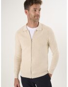 Felix Hardy Cardigan cu fermoar si maneci raglan - Bej