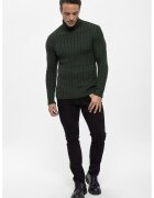 Felix Hardy Pulover cu guler inalt si model torsade - Verde englez