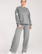 Figl Set trening dama cu croiala lejera - bluza si pantaloni lungi - M1168 - Gri