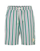 FILA Pantaloni scurti barbati verde-crem - material uscare rapida - poliester