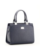 Flora&Co Paris Geanta medie Jeffery - Bleumarin - 30x23x14