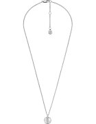 Fossil Colier din otel inoxidabil cu Mother of Pearl si zirconia - Argintiu