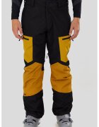 Fundango Pantaloni impermeabili cu talie ajustabila si model colorblock - pentru schi Nexara - Negru/Galben sofran