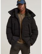 G-Star Geaca parka cu gluga si vatelina - Negru