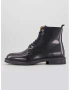 G-Star Ghete de piele lacuita cu fermoar - Negru