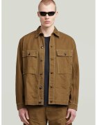 G-Star Jacheta-camasa din denim cu buzunare supradimensionate pe piept - Caramel
