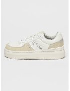 G-Star Pantofi sport low-cut cu garnituri din piele intoarsa - Alb/Gri deschis