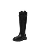 G-Star Raw Cizme dama negru - piele naturala - slip-on - benzi elastice