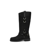 G-Star Raw Cizme dama slip-on - benzi elastice - piele naturala - negru