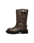 G-Star Raw Ghete dama piele naturala - rotund - maro