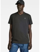 G-Star Tricou de bumbac organic cu decolteu in V Base - Negru