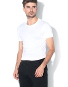 G-Star Tricou de bumbac organic cu detaliu brodat - 2 piese - Alb