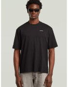 G-Star Tricou din amestec de bumbac organic cu logo discret pe piept - Gri antracit