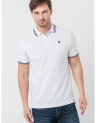 G-Star Tricou polo slim fit Dunda - Alb