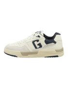 Gant Pantofi sport din piele cu insertii din piele intoarsa Brookpal - Alb/Bleumarin