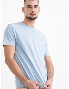 Gant Tricou din bumbac Shield - Albastru azur