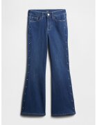 Gap Blugi cu croiala bootcut si tinte - Albastru indigo