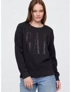 Gap Bluza de trening cu croiala lejera si logo - Negru