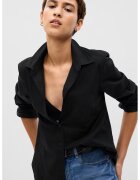 Gap Camasa de bumbac organic cu guler clasic - Negru
