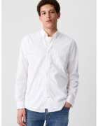 Gap Camasa slim fit cu guler fixat cu nasturi - Alb