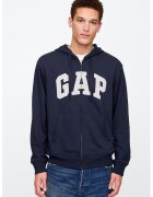Gap Hanorac cu fermoar si imprimeu logo - Bleumarin