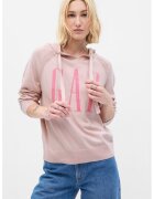 Gap Hanorac de bumbac cu maneci raglan - Roz prafuit