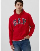 Gap Hanorac din amestec de bumbac cu imprimeu logo - Rosu