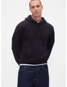 Gap Hanorac din amestec de bumbac cu logo brodat - Negru