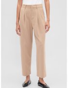 Gap Pantaloni crop cu pensa - Maro taupe deschis