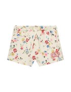 Gap Pantaloni dama - imprimeu floral - bumbac - alb