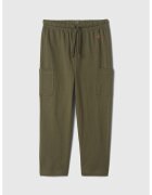 Gap Pantaloni de trening cargo din bumbac - Kaki