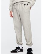 Gap Pantaloni de trening conici cu talie elastica - Gri melange