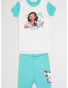 Gap Pijama scurta cu Moana - Alb/Rosu stins/Verde persan