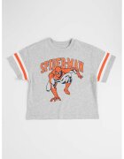 Gap Tricou cu imprimeu Marvel - Rosu/Gri melange