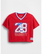 Gap Tricou cu imprimeu si decolteu in V - Rosu