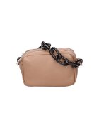 Gave Lux Geanta crossbody de piele cu maner lant - Maro taupe