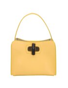 Gave Lux Geanta crossbody de piele - Galben deschis