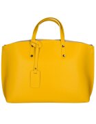 Gave Lux Geanta de piele cu bareta si etui interior detasabil - Galben