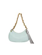 Gave Lux Geanta de piele cu de lantdwqfwq - Albastru glaciar/Argintiu - 14 x 32 x 8 CM