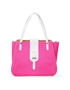 Gave Lux Geanta din piele cu maner - Fucsia