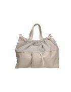 Gave Lux Geanta hobo de piele si piele intoarsa - Gri deschis