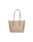 Gave Lux Geanta tote din piele saffiano - Maro taupe