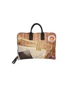 Gave Lux Geanta unisex de piele cu bareta - Multicolor