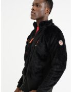 Geo Norway Bluza de trening pufoasa cu fermoar si buzunare Uliste - Negru